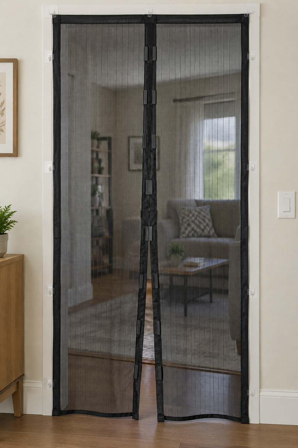 Realistic Magnetic Mesh Door Net